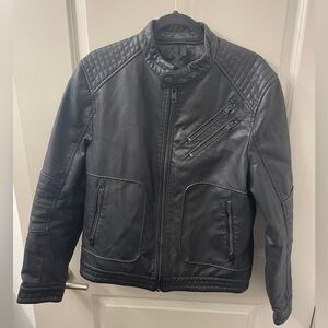 Express mens faux leather jacket size M